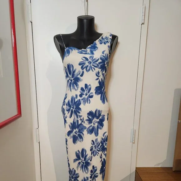 Reformation | Dresses | Reformation Xs Blue And White Floral Dress |  Poshmark